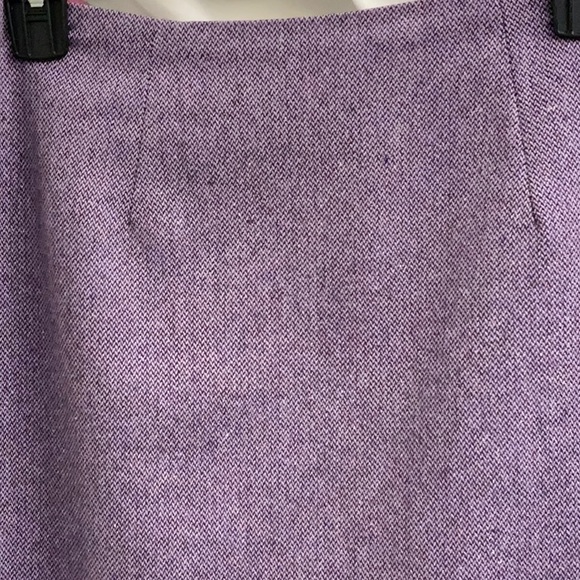 Lavender Tweed Skirt with Lavender Lace Trim by Rebecca Taylor - Picture 7 of 8